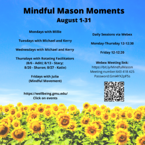 Mindful Mason Moments August 2020