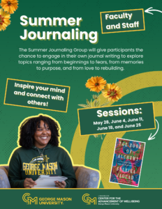 summer journaling group GMU 2026 graphic