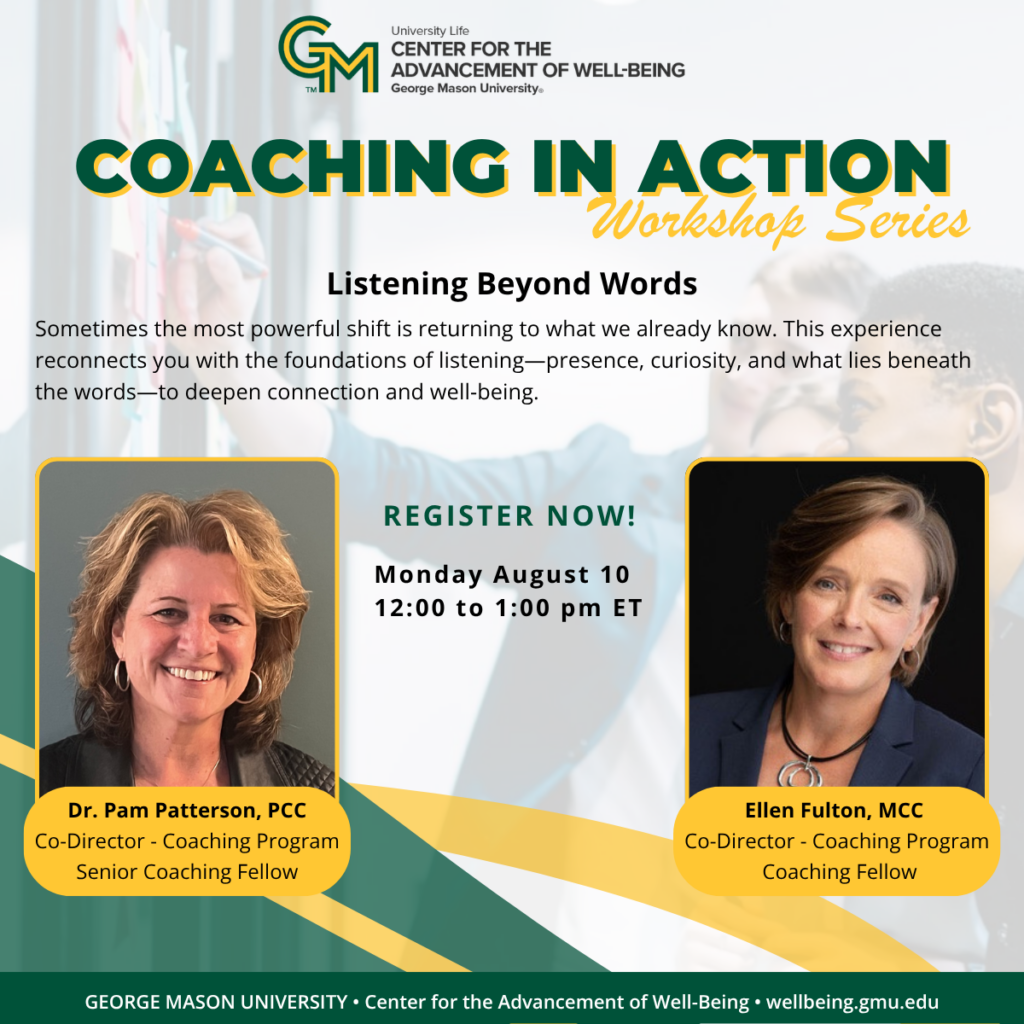 Coaching in Action Series Listening Beyond Words