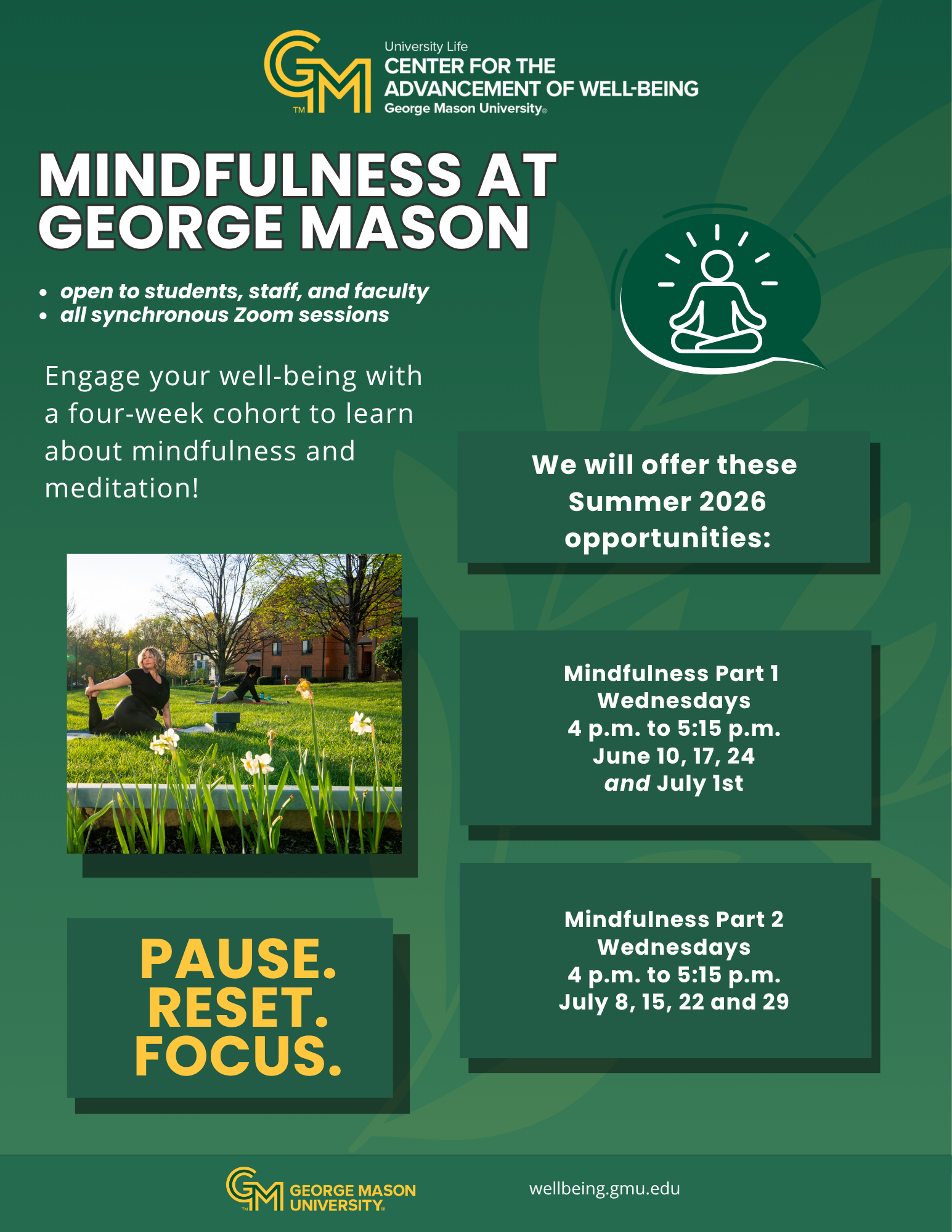 Intro to Mindfulness summer 2026