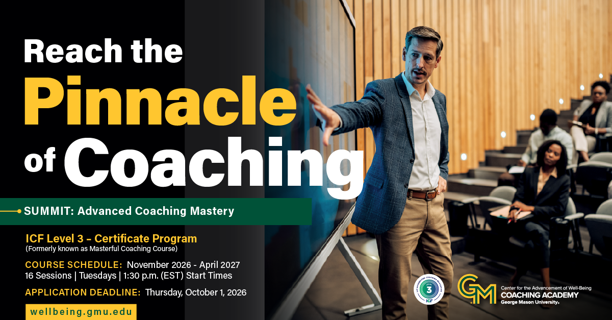 SUMMIT Advanced Coaching Mastery graphic GMU 2026 2027 cohort